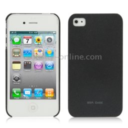 Apple iPhone 4/4S SGP Твърд Капак Черен + Протектор