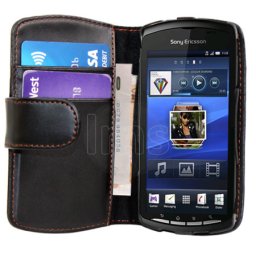 Sony Ericsson Xperia Play Wallet Калъф + Протектор