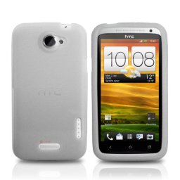 HTC One X Силиконов Калъф Бял + Протектор