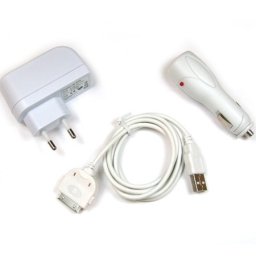 Зарядно 3 в 1 за Apple iPhone, iPod