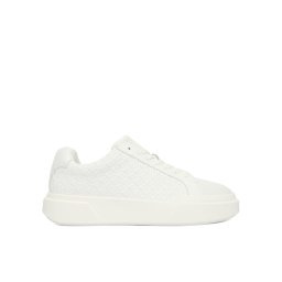 Calvin Klein Сникърси Chunky Cupsole Laceup Lth Aop YW0YW02058 Бял