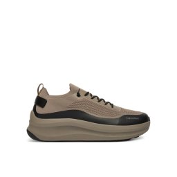 Calvin Klein Сникърси Chunky Runner Lace Up Sock Knit YM0YM01457 Кафяв