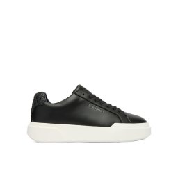 Calvin Klein Сникърси Chunky Cupsole Laceup Lth Bt Aop YW0YW02036 Черен