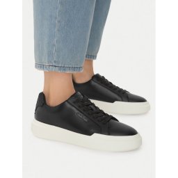 Calvin Klein Сникърси Chunky Cupsole Laceup Lth Bt Aop YW0YW02036 Черен