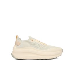 Calvin Klein Сникърси Chunky Runner Lace Up Sock Knit YW0YW02033 Екрю