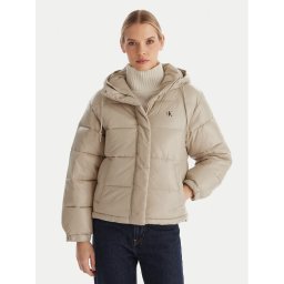Calvin Klein Jeans Зимно яке LV047D505G Бежов Relaxed Fit