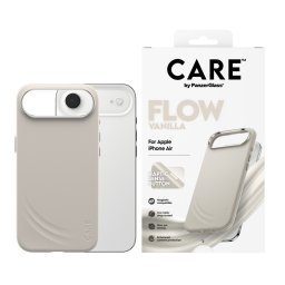Гръб Care by PanzerGlass за iPhone 17 Air, FLOW Case w haptic button - Vanilla