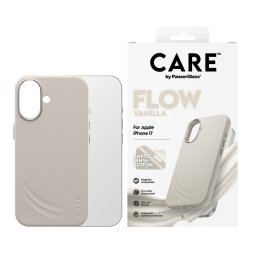 Гръб Care by PanzerGlass за iPhone 17, FLOW Case w haptic button - Vanilla