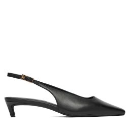 Обувки на ток Tommy Hilfiger Th Buckle Slingback Low Pump FW0FW09009 Черен