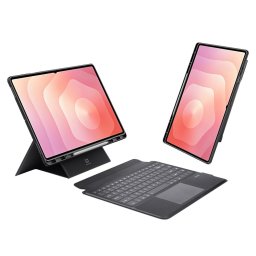Клавиатура с калъф DUX DUCIS DK Series за Samsung Galaxy Tab S11 Ultra – Bluetooth 5.0, тъчпад и кожен калъф