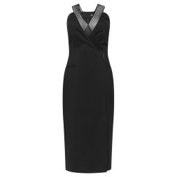 BOSS Коктейлна рокля Daliyah 50548103 Черен Slim Fit