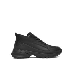 Calvin Klein Сникърси Hike Runner Mid Laceup Tech Mix YM0YM01418 Черен