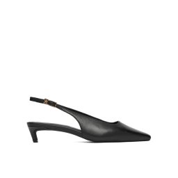 Tommy Hilfiger Обувки на ток Th Buckle Slingback Low Pump FW0FW09009 Черен