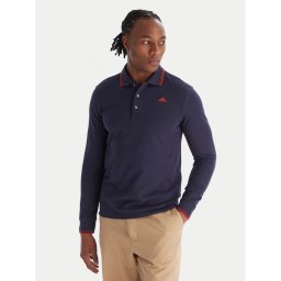 Robe di Kappa Тениска с яка и копчета Gord 6006570 Тъмносин Slim Fit