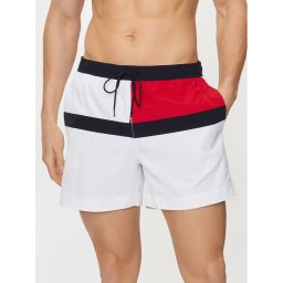 Tommy Hilfiger Плувни шорти UM0UM03259 Бял Regular Fit