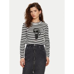 KARL LAGERFELD Блуза A1W17137 Черен Regular Fit