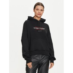 Guess Jeans Суитшърт W4YQ15 KC811 Черен Regular Fit