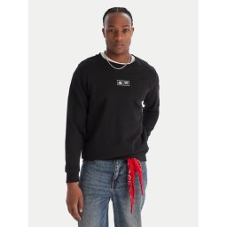 Kappa Суитшърт Authentic Nymphe 321Y1MW Черен Comfort Fit