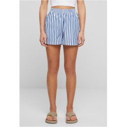 Women's striped shorts white/blue