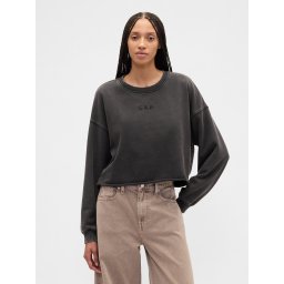 GAP Oversize Crop Sweatshirt Heavyweight - Ladies