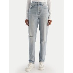 Calvin Klein Jeans Дънки New Mom Jean Bowery Destroyed LV047D722G Син Mom Fit