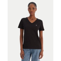 Calvin Klein Jeans Тишърт Ss Monogram Vnk LV047B205G Черен Regular Fit