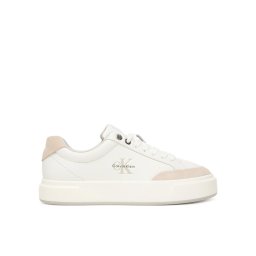 Calvin Klein Сникърси Basket Cupsole Laceup Lth Mix YW0YW02023 Бял
