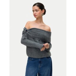 Vero Moda Пуловер Lovely 10336698 Сив Regular Fit
