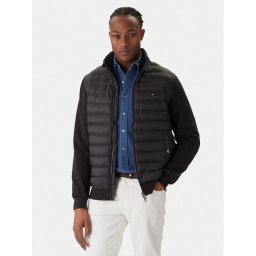Tommy Hilfiger Преходно яке Mix Media Ess MW0MW41329 Черен Regular Fit