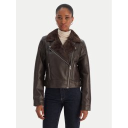 Vero Moda Яке от имитация на кожа Hailey 10250405 Кафяв Regular Fit