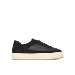 Calvin Klein Сникърси Basket Cupsole Laceup Lth-Nu YM0YM01354 Черен