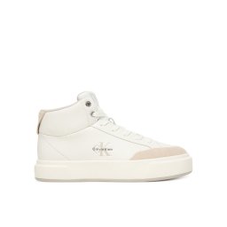 Calvin Klein Сникърси Basket Cups High Laceup Lth Mix YW0YW02024 Бял