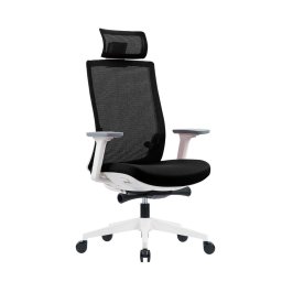 Ергономичен стол RFG Meteor White HB, дамаска и меш, до 130