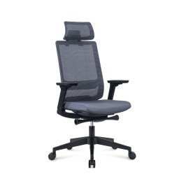Ергономичен стол RFG Meteor X Black HB, дамаска и меш, до 13