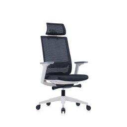 Ергономичен стол RFG Meteor X White HB, дамаска и меш, до 13