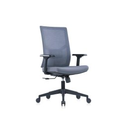 Ергономичен стол RFG Snow Black W, дамаска и меш, Multi-func