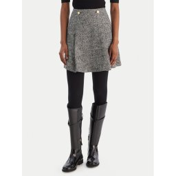 Tommy Hilfiger Мини пола WW0WW48787 Сив Regular Fit