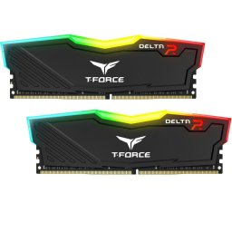 Памет 16GB(2x8GB) DDR4 3600MT/s, TeamGroup T-Force Delta RGB Black, TF3D416G3600HC18JDC01, 1.35V