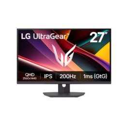 Монитор LG 27G610A-B, UltraGear 27" IPS, AG, 1ms (GtG), 200Hz, 1000:1, HDR400, sRGB 99%, 400cd/m2, QHD 2560x1440, NVIDIA G-SYNC, AMD FreeSync, HDMI, DisplayPort, Headphone Out, Reader mode, Tilt, Swivel, Height Adjustable, Pivot, Black