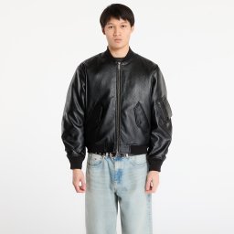 Яке Wasted Paris M Kingdom Faux Leather Bomber Black L