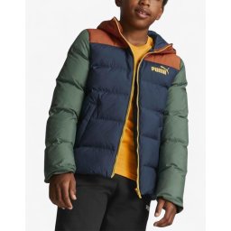 PUMA Colorblock Hooded Jacket Blue/Green