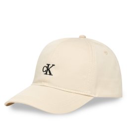 Шапка с козирка Calvin Klein Jeans Monogram IU0IU00150 Екрю