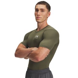 Тениска Under Armour Hg Armour Comp SS T-Shirt Green XXL