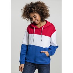 Women's Oversize 3-Tone Fiery Red/White/Royal
