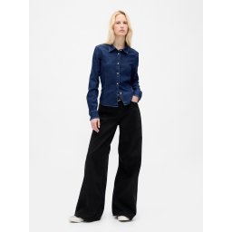 Дамски широки дънки GAP UltraSoft