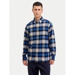 Jack & Jones Риза Blubarkley 12286224 Тъмносин Regular Fit
