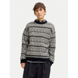 Jack & Jones Пуловер Blumax 12286244 Черен Relaxed Fit