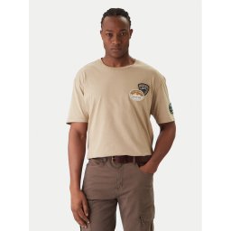 Guess Тишърт M6RI07 KBW41 Бежов Regular Fit