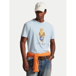 Polo Ralph Lauren Тишърт 710P07347001 Светлосиньо Regular Fit