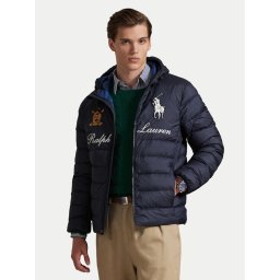 Polo Ralph Lauren Пухено яке 710P02584001 Тъмносин Regular Fit